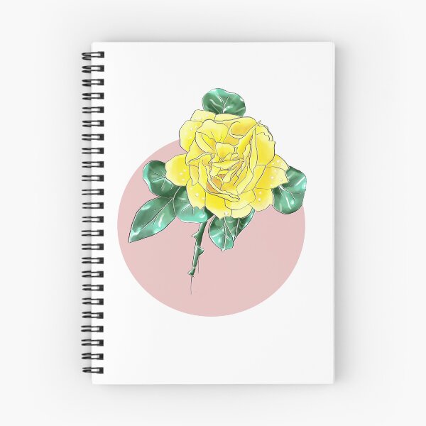 Item preview, Copy of Minimalist yellow Rose flower line art designed and sold by JuniperWild.