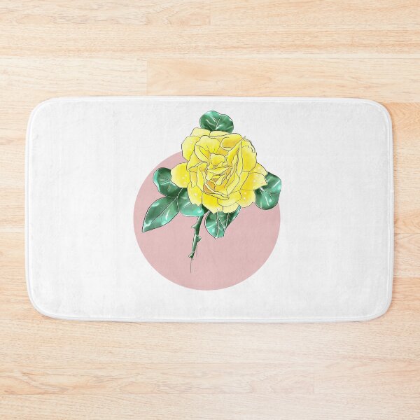 Item preview, Copy of Minimalist yellow Rose flower line art designed and sold by JuniperWild.