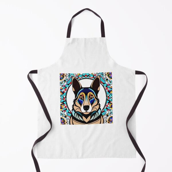 Item preview, A painting of a dog's face in a circle designed and sold by Hillol Bora.