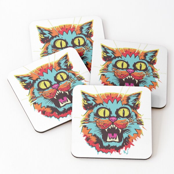 Item preview, Horror Scary Retro Vintage Zombie Cat designed and sold by ScaryTeddybear.