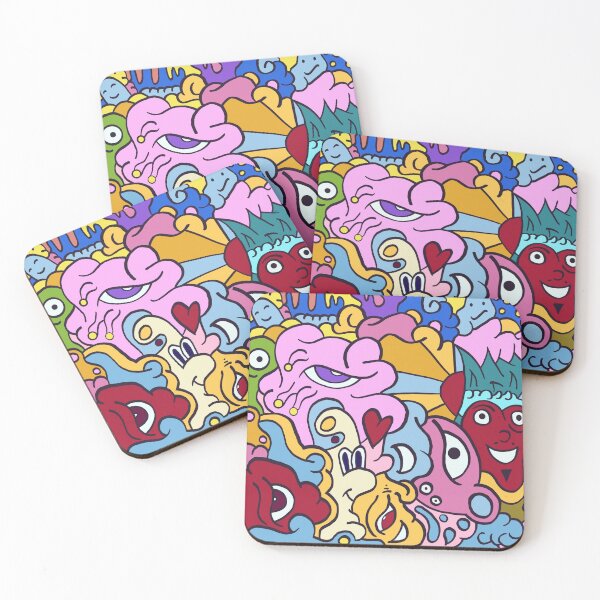 Item preview, Trippy love psychedelic art designed and sold by Cotchichi.
