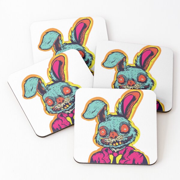 Item preview, Horror Scary Retro Vintage Zombie Bunny designed and sold by ScaryTeddybear.