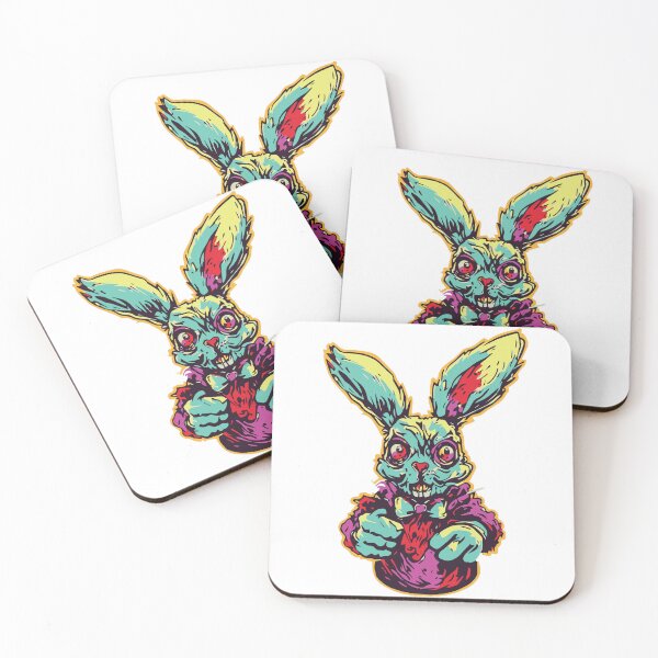 Item preview, Horror Scary Retro Vintage Zombie Bunny designed and sold by ScaryTeddybear.