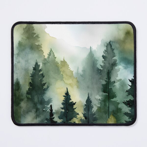 Item preview, Forest Misty Green Adventure Landscape designed and sold by trajeado14.