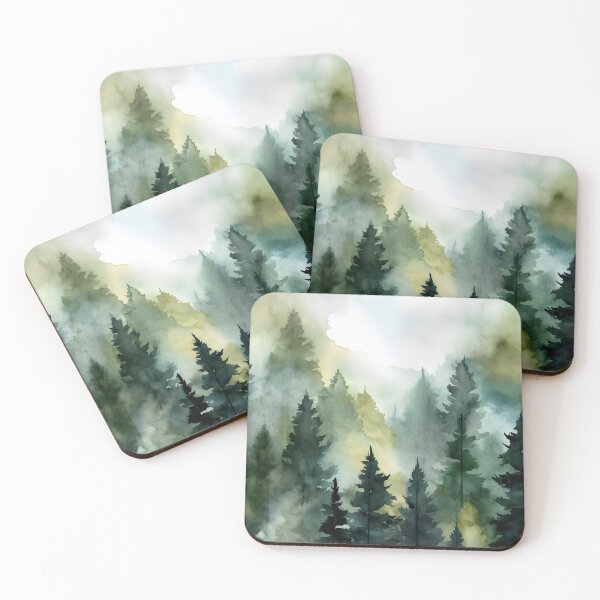 Item preview, Forest Misty Green Adventure Landscape designed and sold by trajeado14.