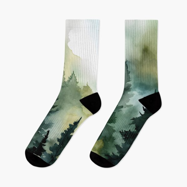 Item preview, Forest Misty Green Adventure Landscape designed and sold by trajeado14.