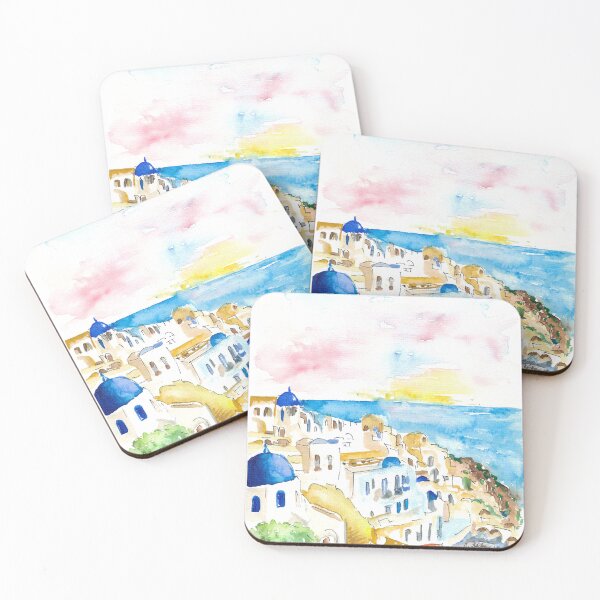 Item preview, Santorini Oia Blue Domes and the Sea designed and sold by artshop77.