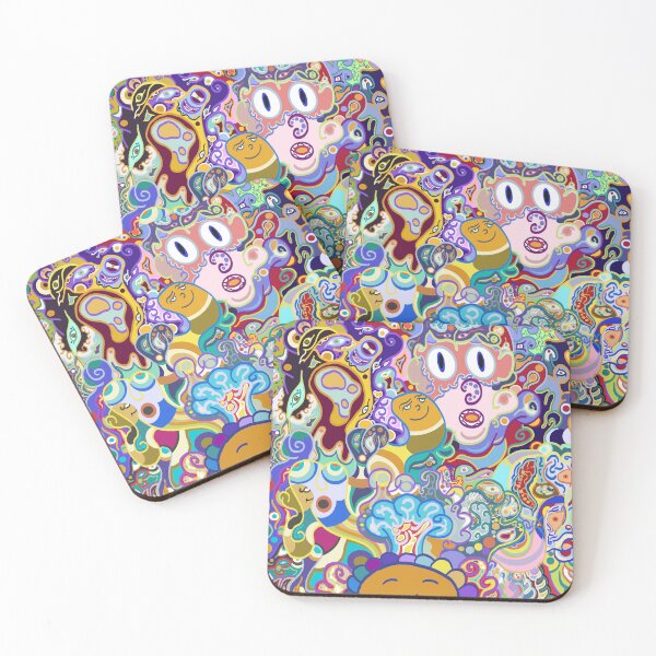 Item preview, Trippy flower pyschedelic art designed and sold by Cotchichi.