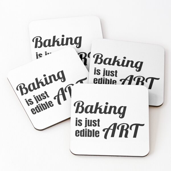 Item preview, Baking is just edible Art designed and sold by TextEccentrics.