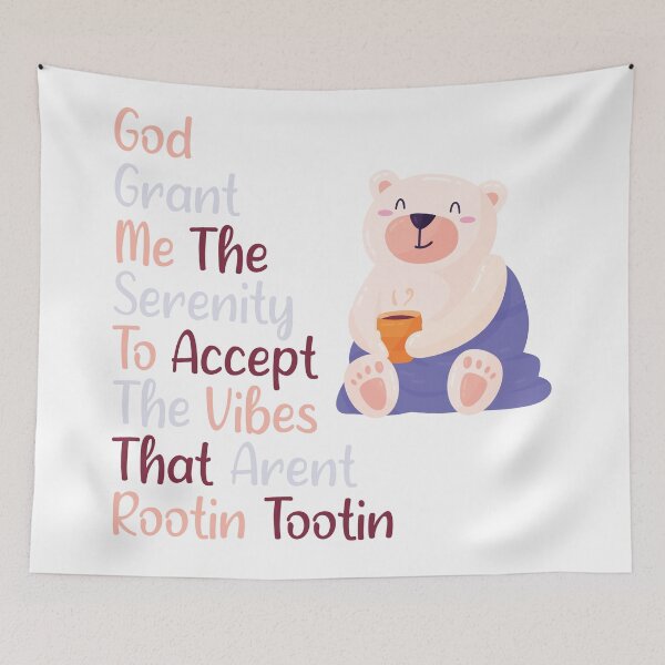 Item preview, God Grant Me The Serenity To Accept The Vibes That Arent Rootin Tootin designed and sold by YomaYoo.