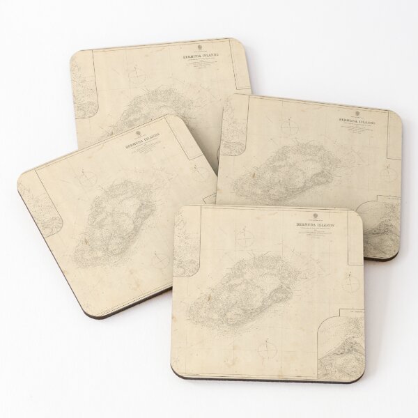 Item preview, Vintage Bermuda Map (1771) designed and sold by BravuraMedia.