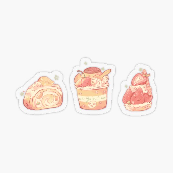 Cute Food by Redbubble.com sticker #13549225