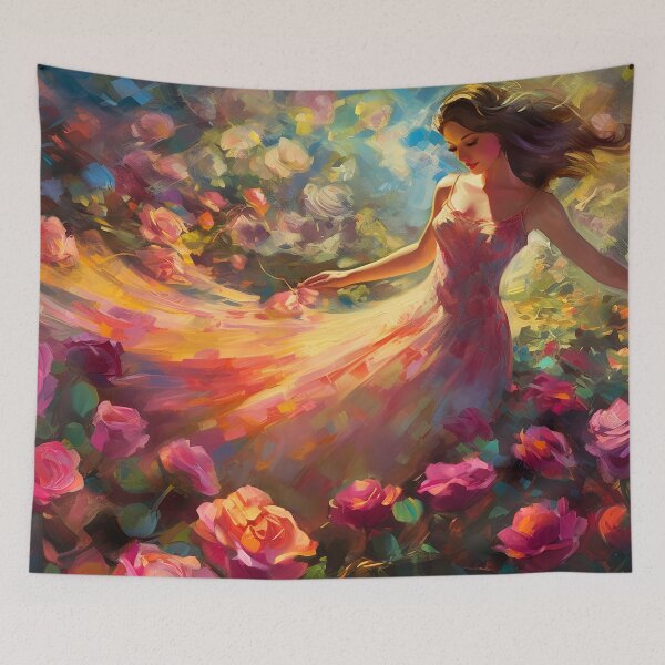 Item preview, Dancing in the Rose Garden designed and sold by Red Witch Art.