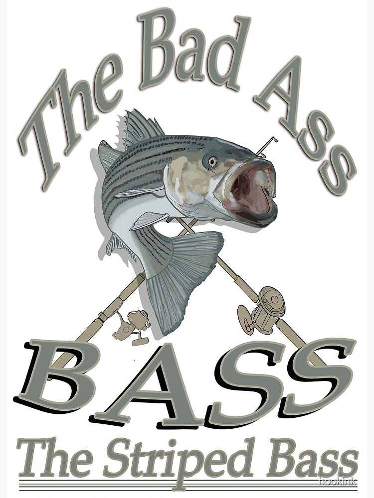 The bad Ass Bass the Striped bass | Art Board Print