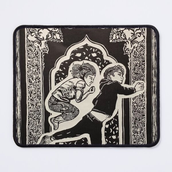 Item preview, Child's Pose Woodblock Print designed and sold by TinaNadeemArt.