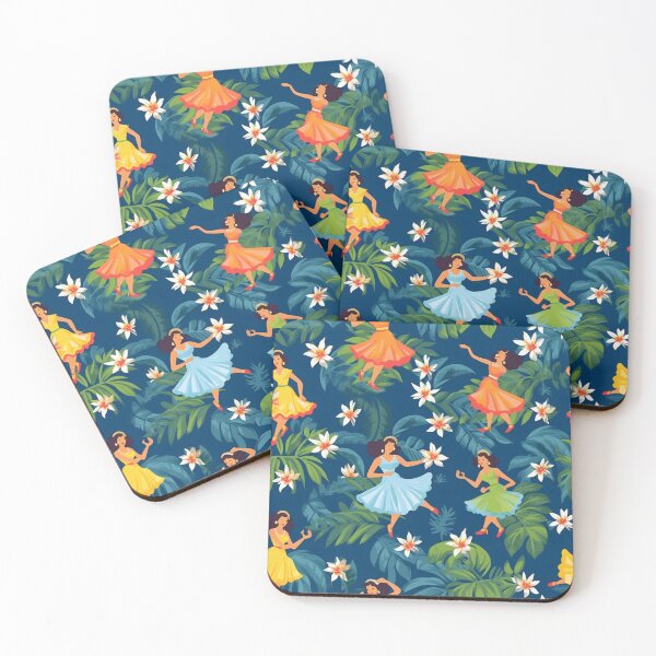 Item preview, Hawaiian Dream: A Colorful and Retro Seampless Pattern with dancers  designed and sold by SeamlessGuru.