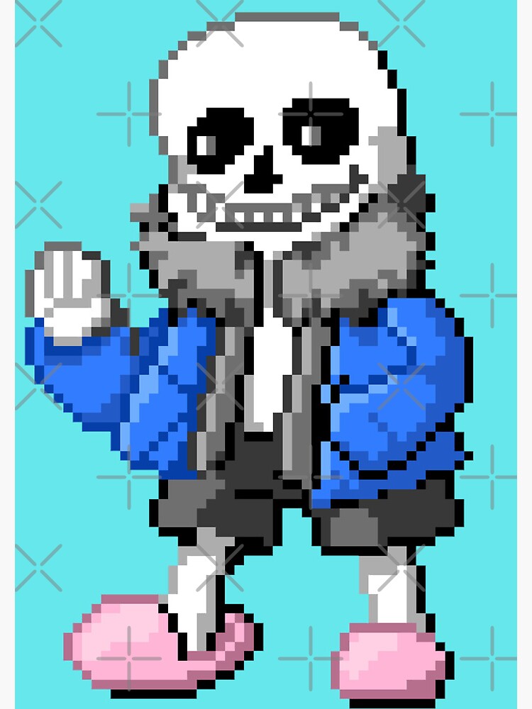 Undertale Sans Pixel Art Hardcover Journal for Sale by Pixel