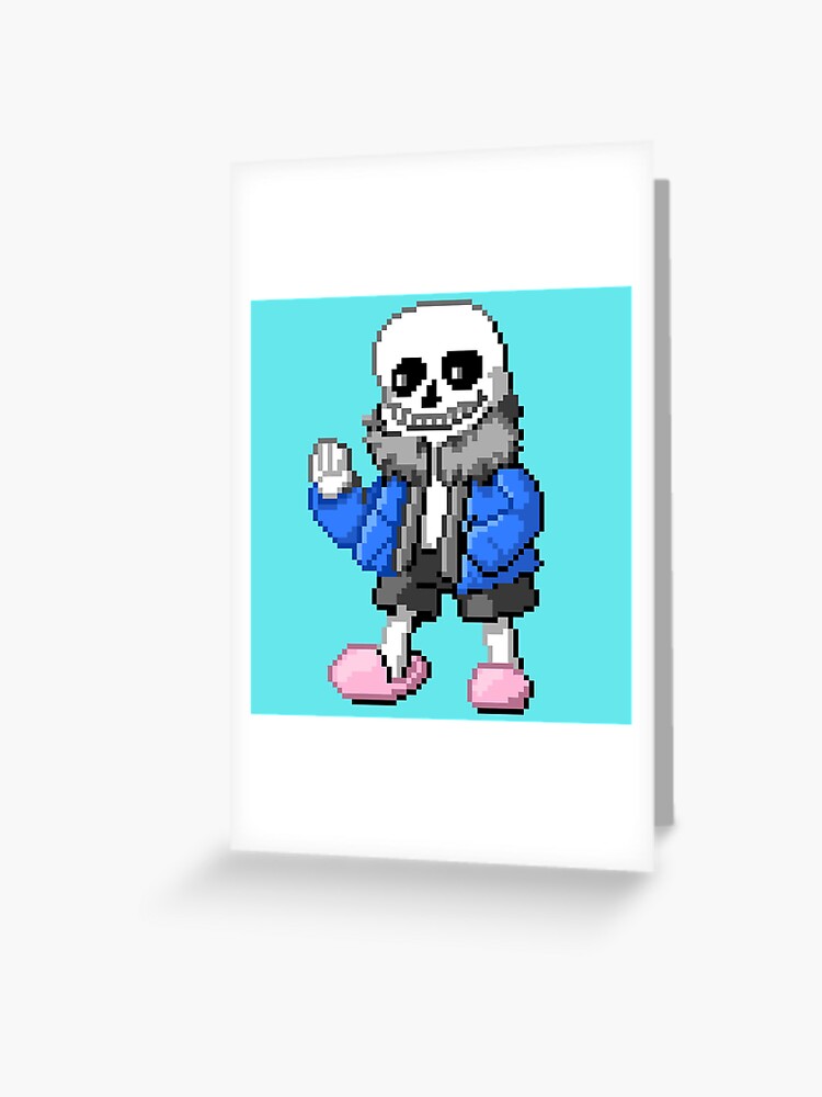 Undertale Sans Pixel Art Greeting Card for Sale by Pixel-Perfect