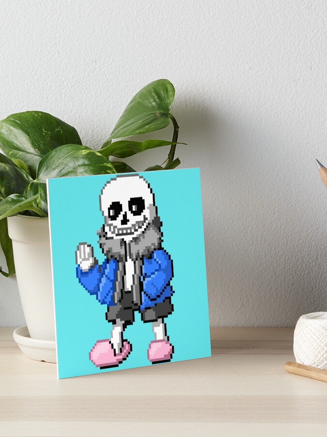 Pixel Sans Undertale Art Board Print for Sale by ItsSpitzly