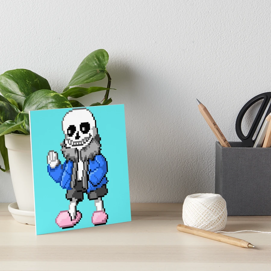 Undertale Sans Pixel Art | Art Print