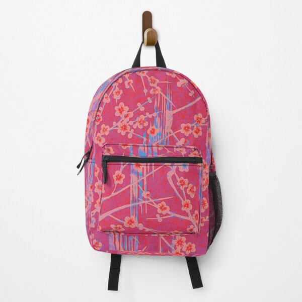 Item preview, PINK BLUE SAKURA FLOWERS Antique Japanese Floral Pattern designed and sold by BulganLumini.