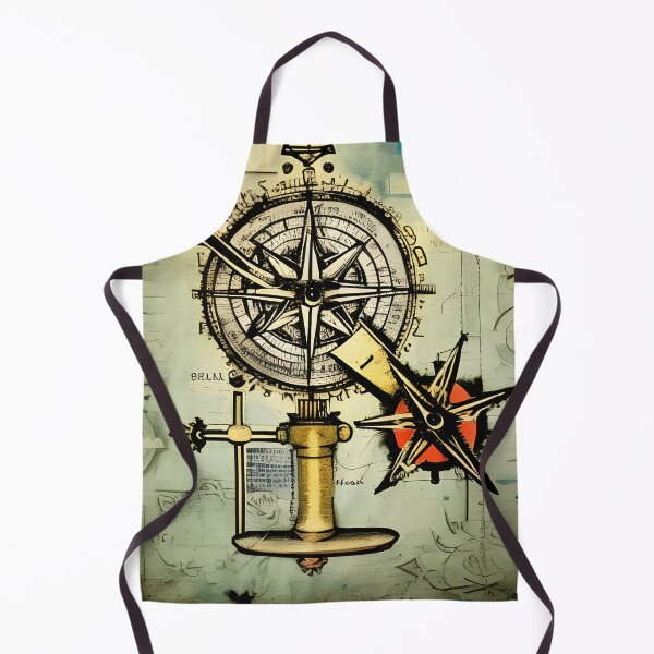 Artikelvorschau, Vintage-Navigationskarte, Sextant und Kompassskizze entworfen und verkauft von PC-artist.