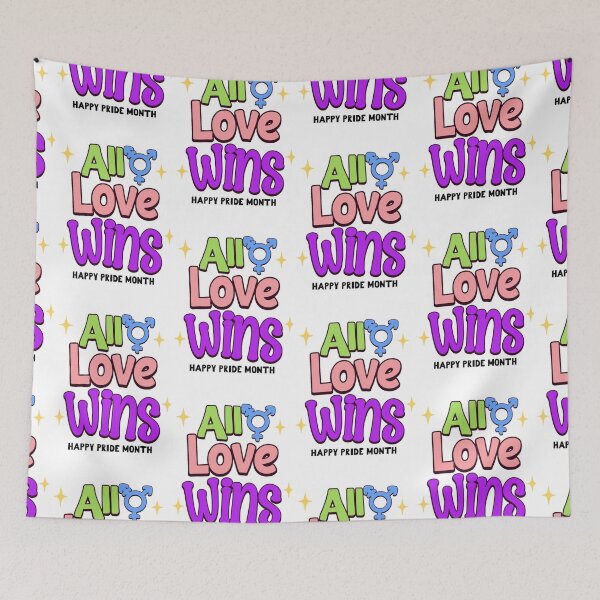 Item preview, All Love Wins, Love Always Wins, Happy Pride Month designed and sold by SportyDogShop.