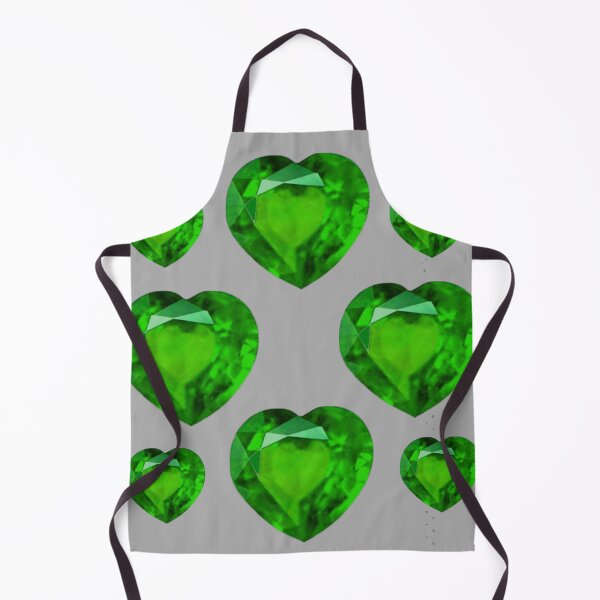 Item preview, GREEN EMERALD HEARTS MAY BIRTHSTONE GEMS designed and sold by sharlesart.
