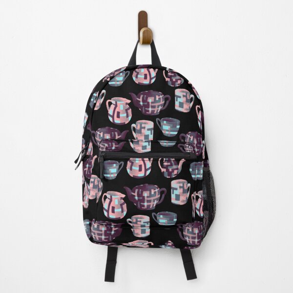 Item preview, Colourful Pink and Black Abstract Tea Set designed and sold by Katie Atkin.