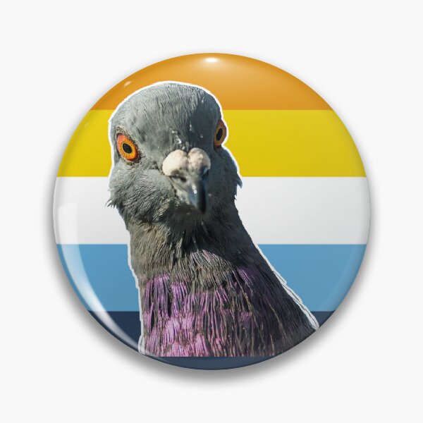 Item preview, AroAce pigeon designed and sold by Amelia Bates.