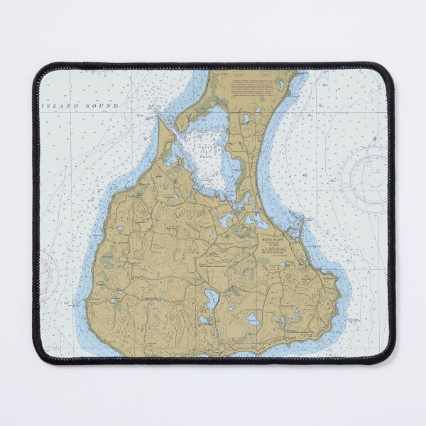 Item preview, Block Island RI Map (1996) Rhode Island Outer Lands Isle Atlas designed and sold by BravuraMedia.
