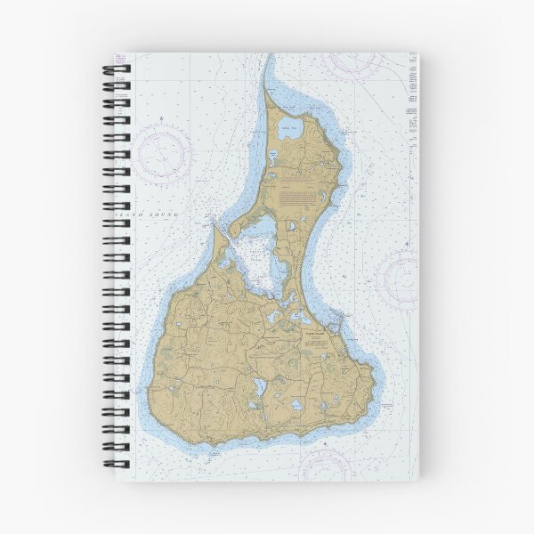 Item preview, Block Island RI Map (1996) Rhode Island Outer Lands Isle Atlas designed and sold by BravuraMedia.