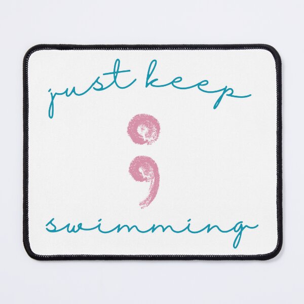Item preview, Just Keep Swimming Semicolon  designed and sold by Eroda Creations.