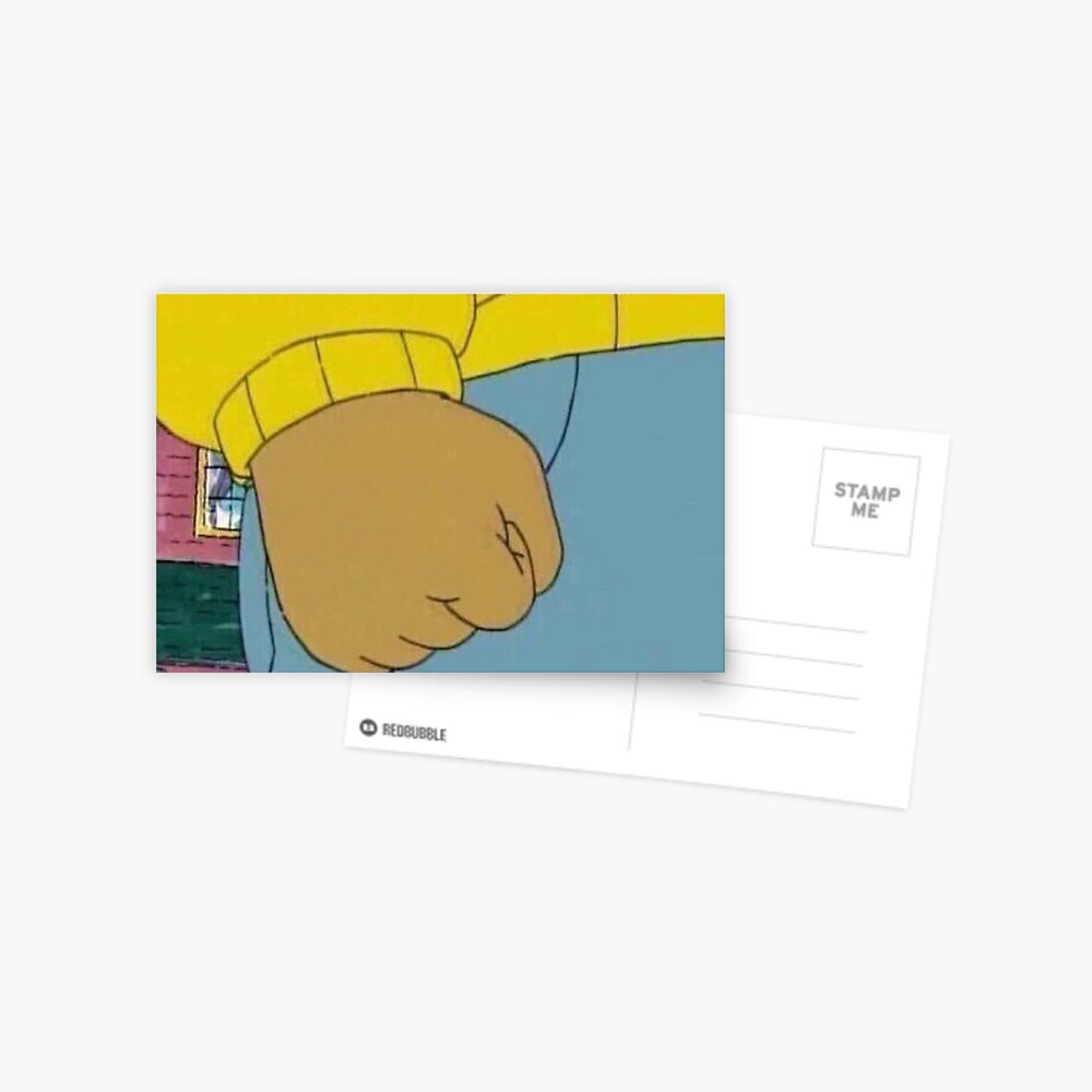 Arthur Fist Meme Greeting Card By Prodesigner2 Redbubble