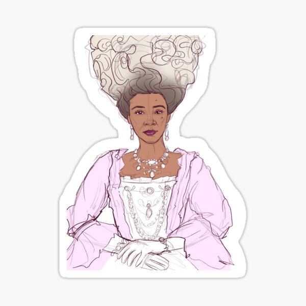 Reine Charlotte, Bridgerton. Esquisser Sticker