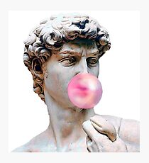 Bubblegum Statue Photographic Print