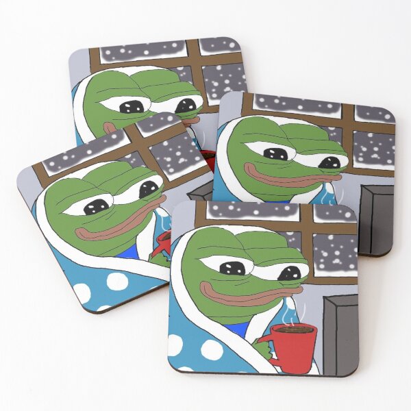 Item preview, Comfy Pepe Snow - Cozy Peepo - Cute Apu designed and sold by ComfyMerchant.