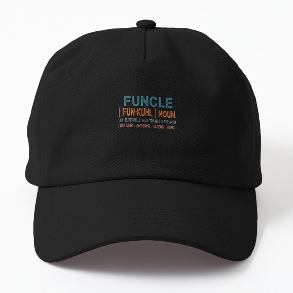 Funcle Fun Uncle Definition Trucker Hat Niece Nephew Gift Hat Sun Caps  Fishing Hat Adjustable Snapback