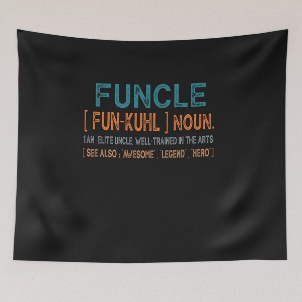 Item preview,  Funcle Funny Uncle Definition, Awesome Legend Hero , Vintage Style Gift For Uncle designed and sold by SOUFIANE1991.