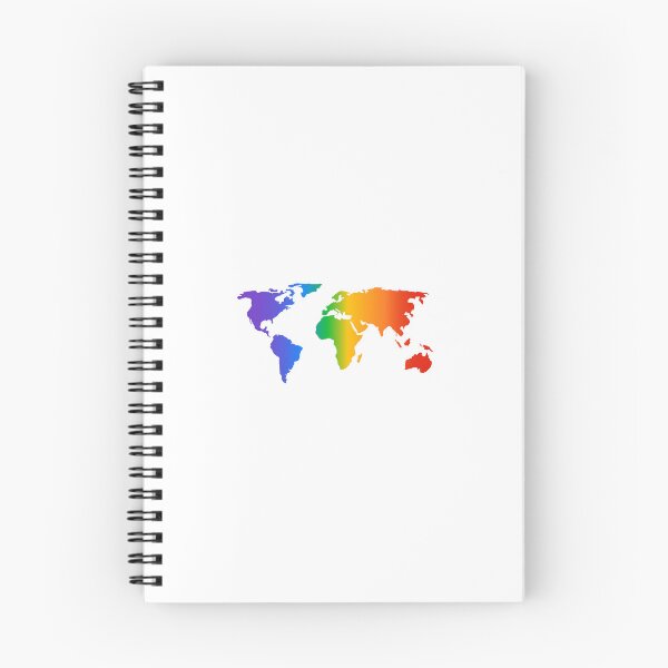 Item preview, Rainbow world map designed and sold by Inspirationmotivation.