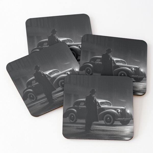 Item preview, Film Noir Nights - Car and Gangster designed and sold by LukeAiWalker.