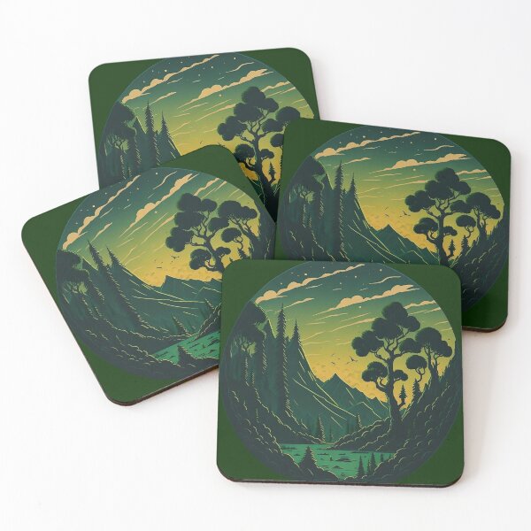 Item preview, Cartoon Green Toxic Forest designed and sold by hassanjnoub.