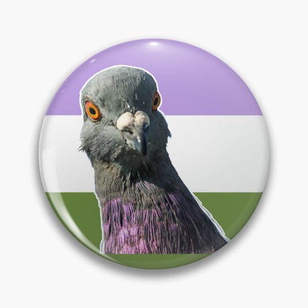 Item preview, Genderqueer pigeon designed and sold by Amelia Bates.