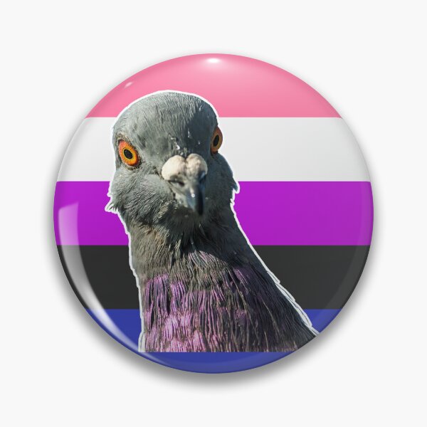 Item preview, Gender-Fluid pigeon designed and sold by Amelia Bates.