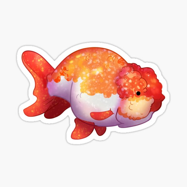 Vista previa del artículo con la obra «Acogedor pez dorado Ranchu», diseñado y vendido por Phoenix of Starlight.