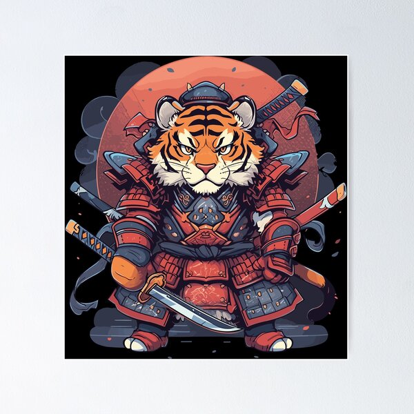 Item preview, Kawaii Samurai Tiger designed and sold by FurFashion.