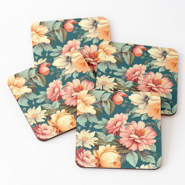 Item preview, Vintage Romantic Late Summer Floral Peony Dusky Pink Yellow Green Design by Mila van Meer designed and sold by Mila van Meer.