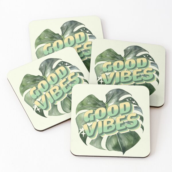 Item preview, good vibes in green designed and sold by PositiveIdeas.