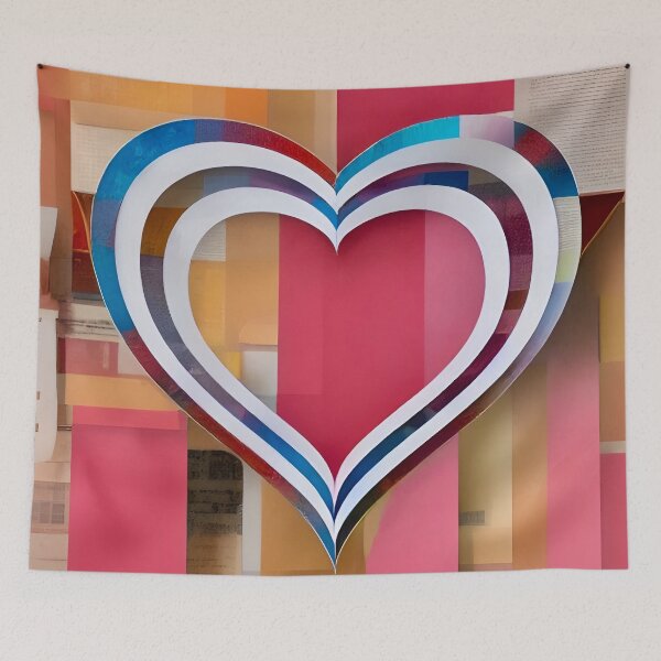 Item preview, collage de corazon designed and sold by Dana Roper.