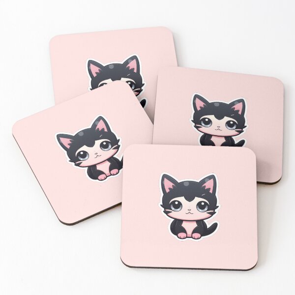 Item preview, Pink Cat Miaw | Pink BG | Cute, Kawaii, Girly, Funny, Manga designed and sold by FantasySoul.